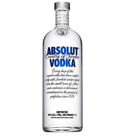 Vodka Absolut 1 Litro Distribuidora Los Molinos