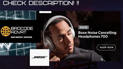 Bose Noise Cancelling Headphone 700 Brocode Advert Check Description Promotional Youtube