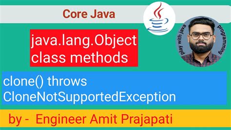 Clone Method In Java Youtube