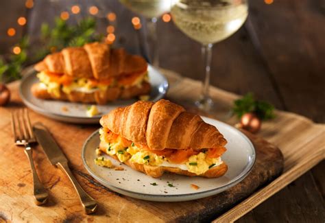 Scrambled Egg & Smoked Salmon Croissants – St Pierre USA