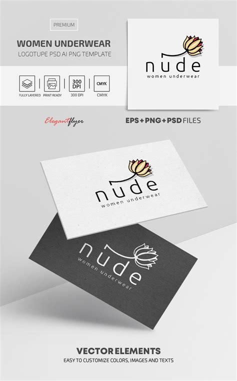 Nude Women Underwear Premium Logo Template By ElegantFlyer