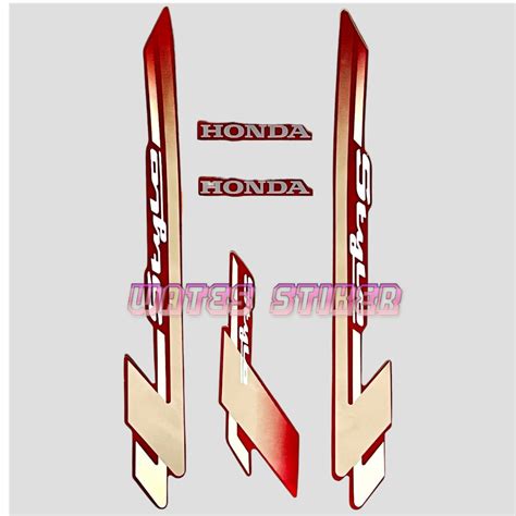 Jual Striping Decal Polet Sticker Honda Stylo 160 2024 Merah Stiker