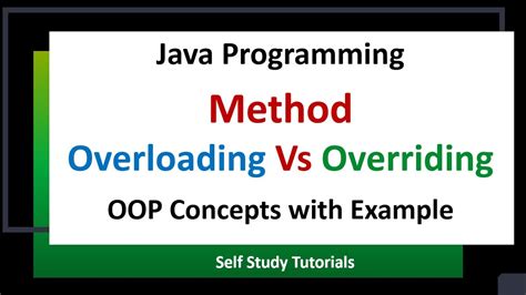 Java Method Overloading And Overriding With Examples Java