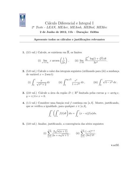 Pdf Ca Lculo Diferencial E Integral I Autentica O Ca Lculo