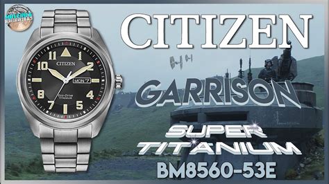 Best Everyday Watch Citizen Garrison Super Titanium™ 100m Solar Quartz Unbox And Review Youtube