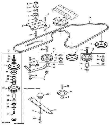 Illustration Of Craftsman 42 Mower Deck Configuration