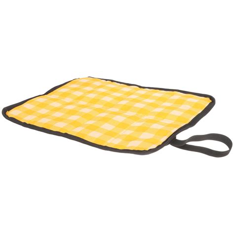 COSMOBETTY Camping Cushions Insulated Folding Seat Pad Yellow Oxford