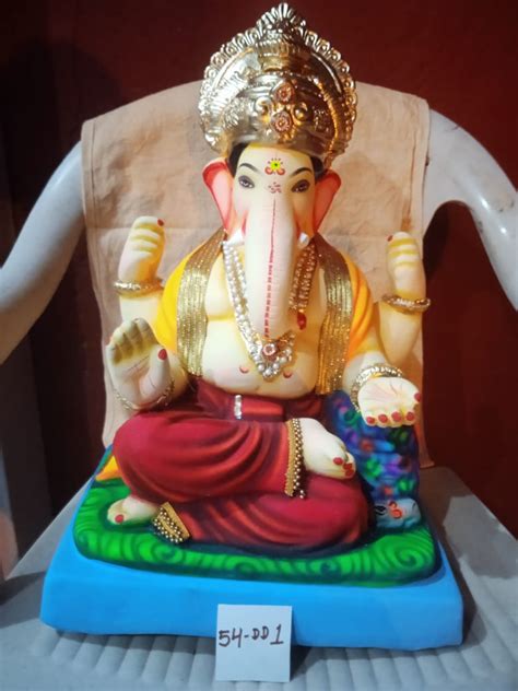 Ganpati Idol Sitting In Ardh Padmasan Atharv Eco Friendly Ganesh Idols