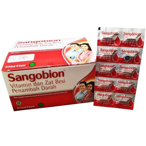 Jual Sangobion Kapsul Per STRIP Isi 10 Tablet Shopee Indonesia