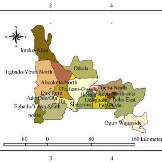 Figure1 Map of Ogun state showing local governments | Download ...