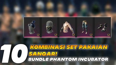 KOMBINASI SET PAKAIAN FF BUNDLE PHANTOM SAMURAI INCUBATOR KEREN DAN