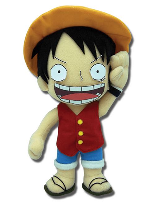 One Piece 10 in. Luffy Cute Anime Plushie Stuffed Animal Toy - Walmart.com