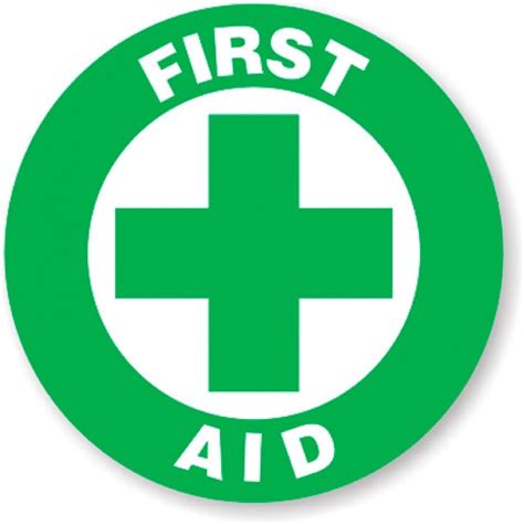 First Aid Green Sign Drawing Free Image Download