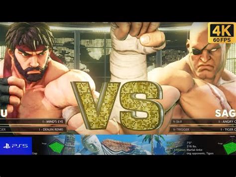 Sagat Vs Ryu Street Fighter V Tough Ai Viral Games Gaming