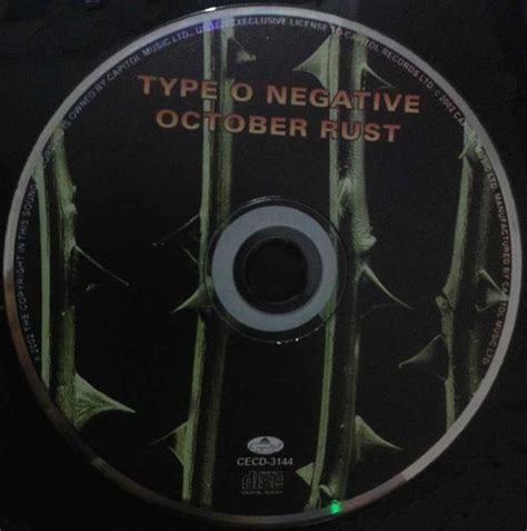 Type O Negative October Rust 2002 Cd Discogs