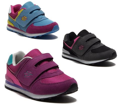 Girls Kids 45022 Velcro Strap Running Sneakers Shoes Sneakers