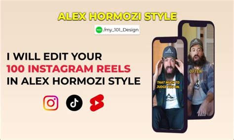 Edit Alex Hormozi Captions Style Instagram Reels And Tiktok By My 101