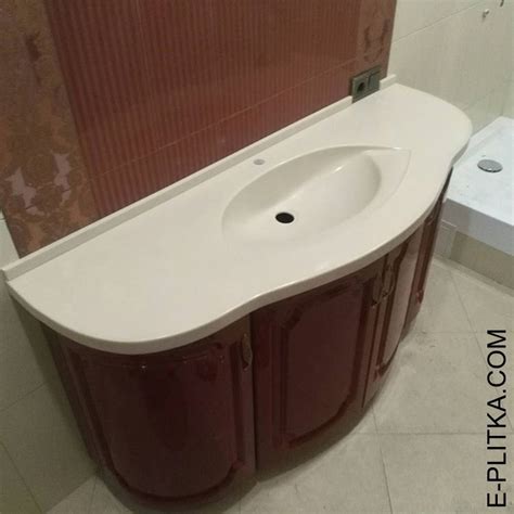 Раковина в ванную со столешницей и тумбой | E-Plitka.com