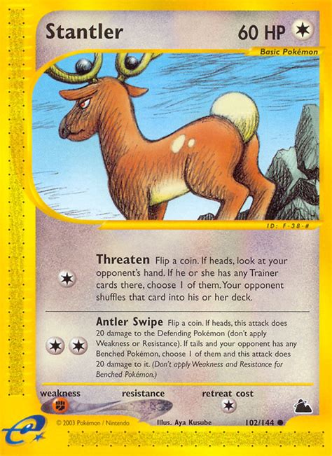 Stantler 102 144 Wert Bild Künstler Seltenheit Pokemonkarte de