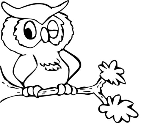 Cartoon Owl Coloring Pages - Cartoon Coloring Pages