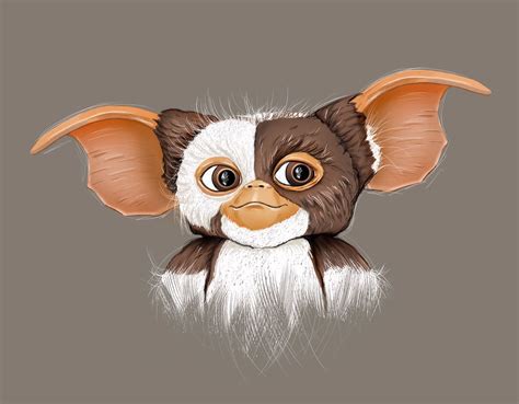 Digital Art Sketch Illustration Of Gizmo From The S Classic