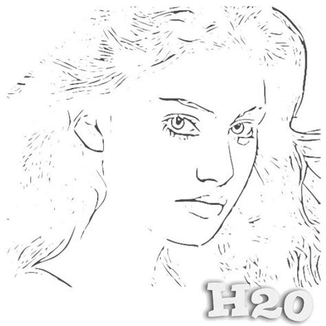 H2o Just Add Water Coloring Sheets Coloring Pages