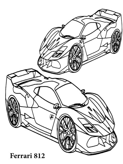 Ferrari Coloring Pages - Free Printable Coloring Pages for Kids