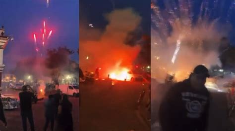 Video Explota Camioneta Con Pirotecnia En Cierre De Campa A En