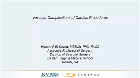 Vascular Complications of Cardiovascular Procedures - BroadcastMed