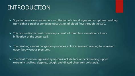 Superior Vena Cava Syndrome Ppt