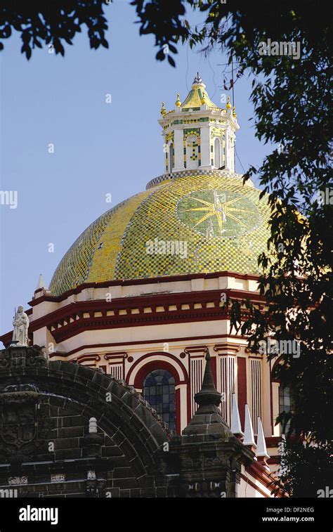 Puebla Cathedral. Mexico Stock Photo - Alamy