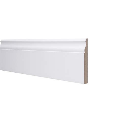 Mm X Mm Mdf White Primed Ogee Skirting Board Mm Ogee