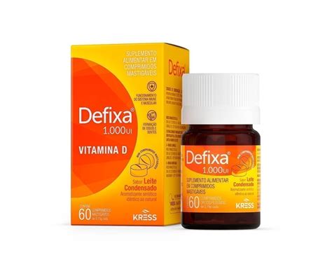 Defixa Vitamina D 1000 UI em comprimidos mastigáveis Nutrabox