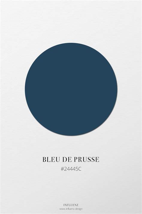 Influenz Le Bleu Nuancier Bleu Bleu De Prusse Nuancier Couleur