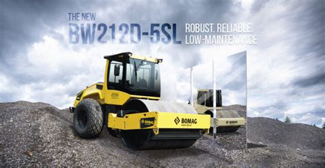 Bomag BW212D 5SL Generasi Terbaru Single Drum Roller Kelas 11 Ton