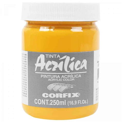 Tinta Acrilica Corfix G Amarelo Cadmio Escuro Imit Ml Shopee