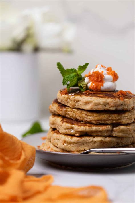 Easy Vegan Carrot Cake Pancakes Orchids Sweet Tea