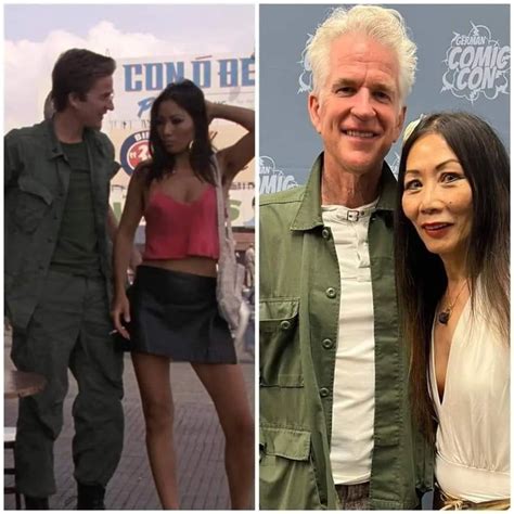 Matthew Modine And Papillon Soo Soo From Full Metal Jacket Still