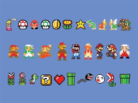 Buy Mario SVG Bundle, Mario 8 Bit SVG, Super Mario Svg, Mario Kart Svg ...