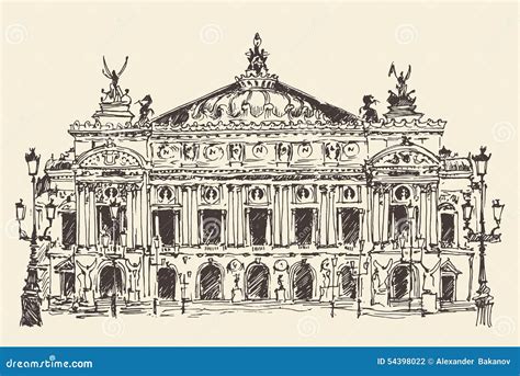 Palais Garnier Icon Vector Isolated On White Background Palais Garnier Sign Line Or Linear