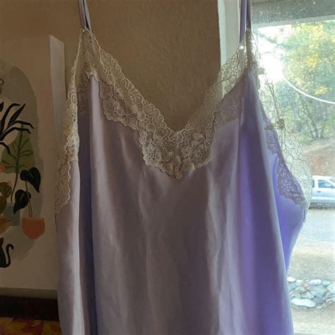 Lavender Silk Lingerie Dress Pj Size Xxl Depop