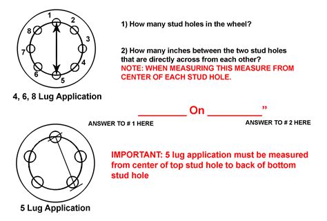 how to measure bolt pattern 2