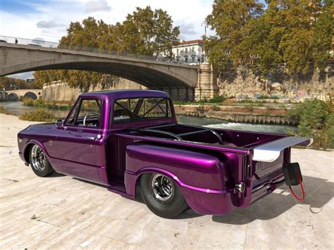 Candy Purple 1968 Chevy C10 Drag Truck Spites Plum Crazy Fans Ahead of Real Build - autoevolution