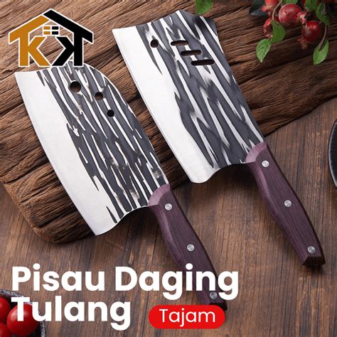 Jual Kk Pisau Daging Stainless Steel Super Tajam Pisau Koki Super