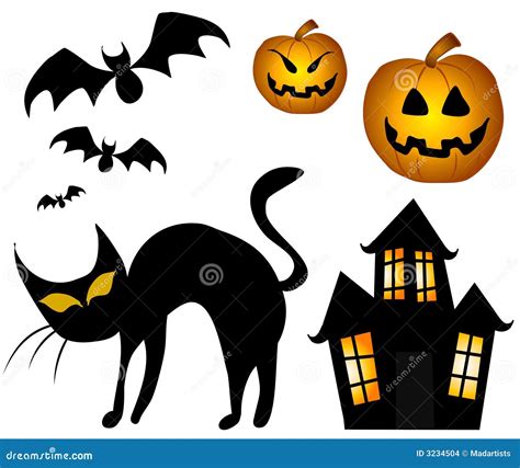 Various Halloween Clip Art Stock Images Image 3234504