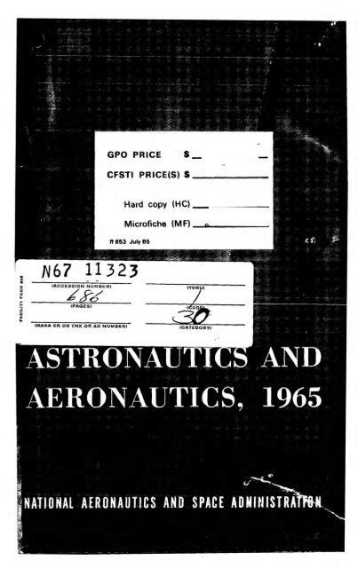 Astronautics and Aeronautics, 1965 - NASA's History Office