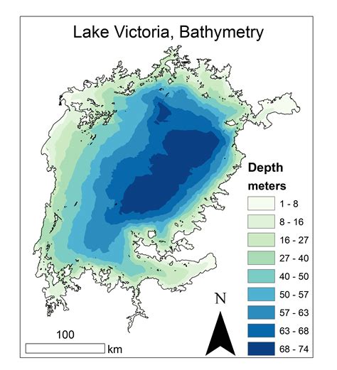 bathymetry - Lake Victoria bathymetric data - Geographic Information ...