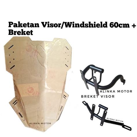 Jual Paketan Breket Windshield Visor Custom Cm Cb Vixion Verza