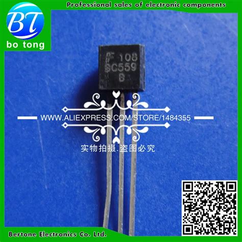 Bc559 Bc559b 100ma 30v 01a Pnp Silicon Transistor To 92 Triode