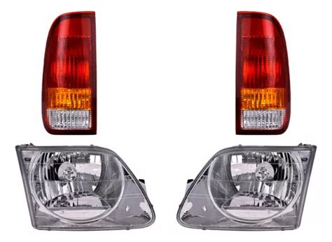 Set Calaveras Faros Depo Ford F 250 2005 2009 Envío gratis